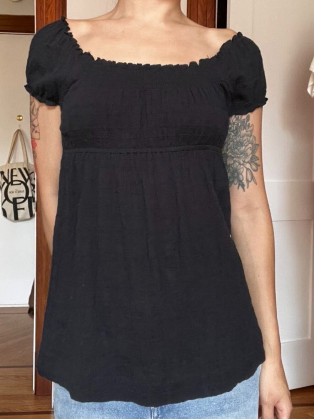 Black Babydoll Top